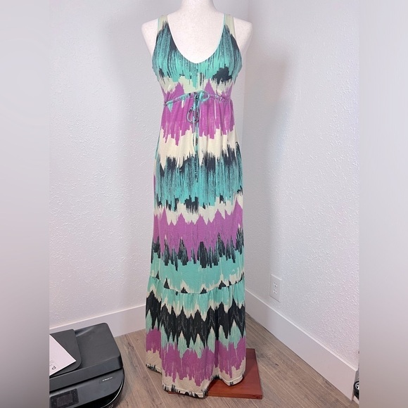 Element Racerback Tie Dye Maxi Dress - Picture 1 of 7